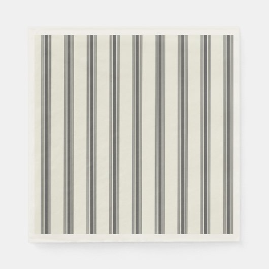 Schwarzes Elfenbeinmuster Serviette (Vorderseite)