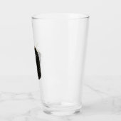 Schwarzes Erdbeerglas Glas (Links)