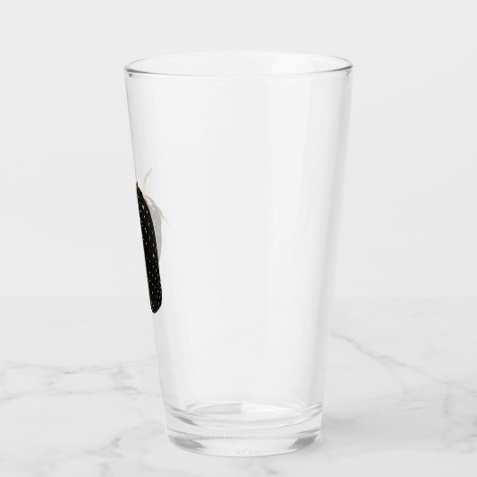 Schwarzes Erdbeerglas Glas (Links)