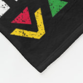 Schwarzes Erzieher-Problem-Shirt Lehrer Schwarze G Fleecedecke (Ecke)