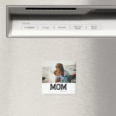 Schwarzes Est 'Mama' Geburtstag Muttertag Foto Ges Magnet (In Situ (Geschirrspüler))