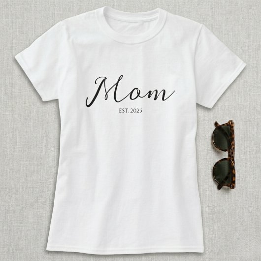 Schwarzes Etabliert-Mutter-T-Shirt T-Shirt