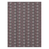 Schwarzes ethnisches Elefant-Muster Tischdecke (Vorderseite)