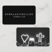 | Schwarzes EWIG LEBEN | Geschäfts-in Visitenkarte (Vorne/Hinten)