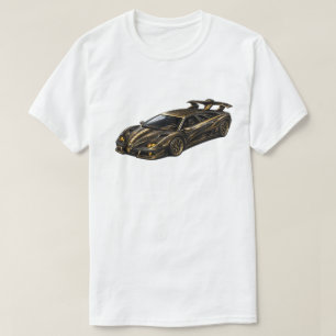 Schwarzes Exotisches Hypercar — BV-LCB T-Shirt