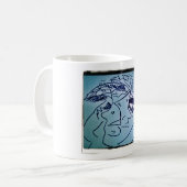 SCHWARZES EYELASH KAFFEETASSE (Vorderseite Links)