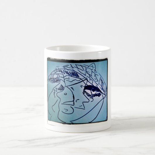 SCHWARZES EYELASH KAFFEETASSE (Mittel)
