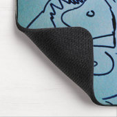 SCHWARZES EYELASH MOUSEPAD (Ecke)