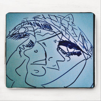 SCHWARZES EYELASH MOUSEPAD
