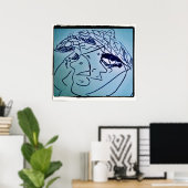 SCHWARZES EYELASH POSTER (Heimbüro)