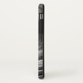 Schwarzes facettierte Strudel - Apple iPhone/iPad Case-Mate iPhone Hülle (Hinten/Links)
