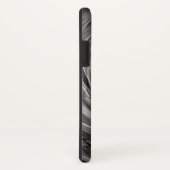 Schwarzes facettierte Strudel - Apple iPhone/iPad Case-Mate iPhone Hülle (Hinten/Rechts)