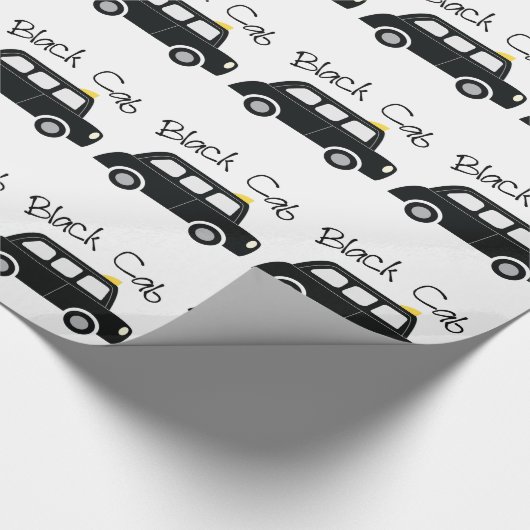 Schwarzes Fahrerhaus Geschenkpapier (Ecke)