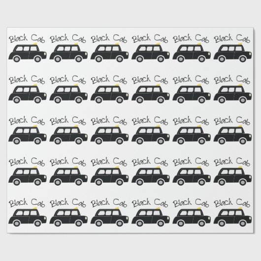 Schwarzes Fahrerhaus Geschenkpapier (Flach)