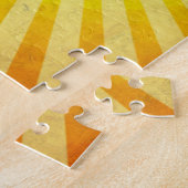 Schwarzes Fahrrad; Gelber Hintergrund Puzzle (Seite)