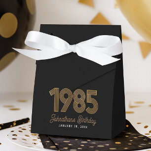 Schwarzes falsches Gold 1985 40. Geburtstag Geschenkschachtel