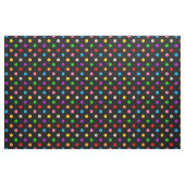Schwarzes farbenfrohes Regenbogen-Punkte-Design Stoff (Fat Quarter (45,7 x 55,9 cm))