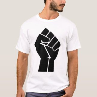 Schwarzes Faust-T-Shirt T-Shirt
