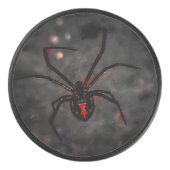 Schwarzes Fenster Eishockey Puck (Vorderseite)