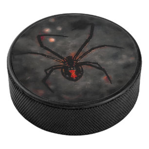 Schwarzes Fenster Eishockey Puck