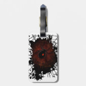 Schwarzes Fenster Gepäckanhänger (Rückseite vertikal)