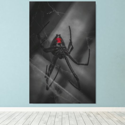 Schwarzes Fenster Leinwanddruck (Insitu (Holzboden))