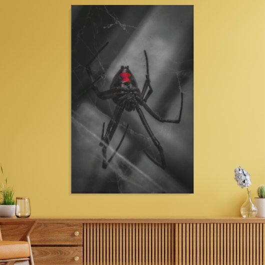 Schwarzes Fenster Leinwanddruck (Insitu (Wohnzimmer))