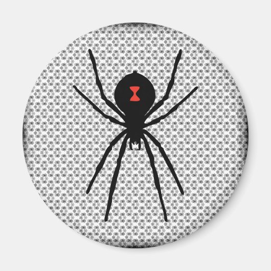 Schwarzes Fenster Magnet (Vorne)