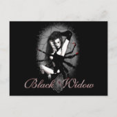 Schwarzes Fenster Postkarte (Vorderseite)