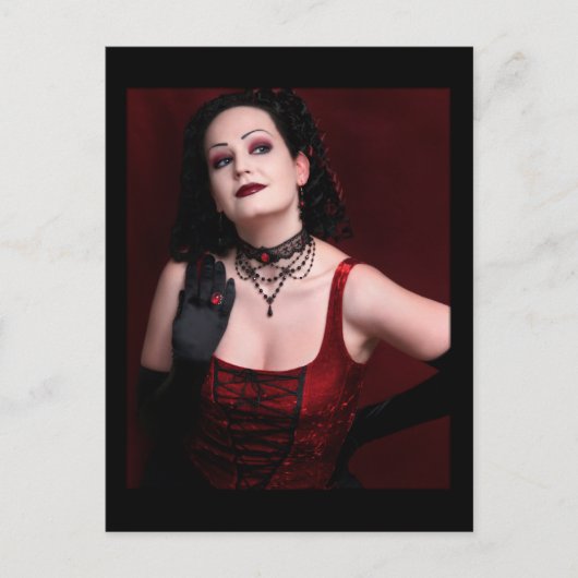 Schwarzes Fenster - Postkarte (Vorderseite)