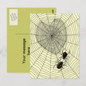 Schwarzes Fenster Postkarte (Vorne/Hinten)