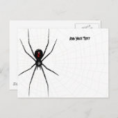 Schwarzes Fenster Postkarte (Vorne/Hinten)