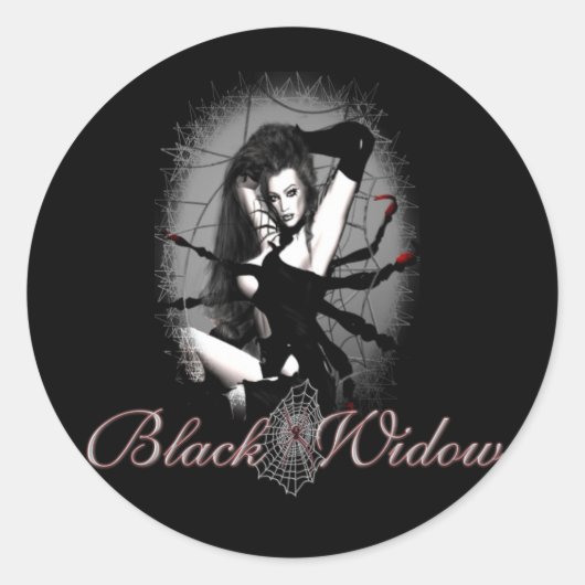 Schwarzes Fenster Runder Aufkleber (Vorderseite)