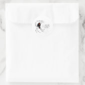 Schwarzes Fenster Runder Aufkleber (Tasche)