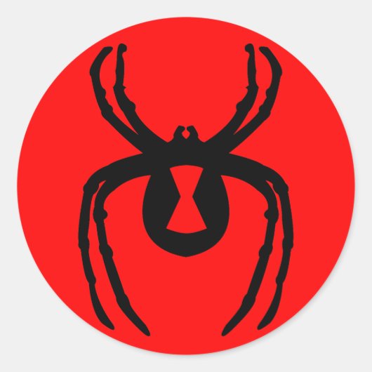 Schwarzes Fenster Runder Aufkleber (Vorderseite)