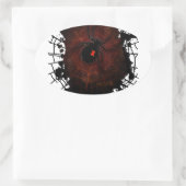 Schwarzes Fenster (Signature-Design) Ovaler Aufkleber (Tasche)