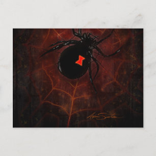 Schwarzes Fenster (Signature-Design) Postkarte