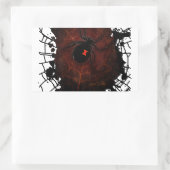 Schwarzes Fenster (Signature-Design) Rechteckiger Aufkleber (Tasche)