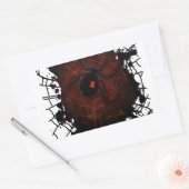 Schwarzes Fenster (Signature-Design) Rechteckiger Aufkleber (Umschlag)