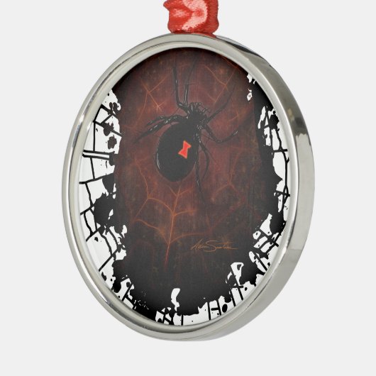 Schwarzes Fenster (Signature-Design) Silbernes Ornament (Links)