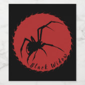 Schwarzes Fenster Weinetikett (Einzelnes Label)