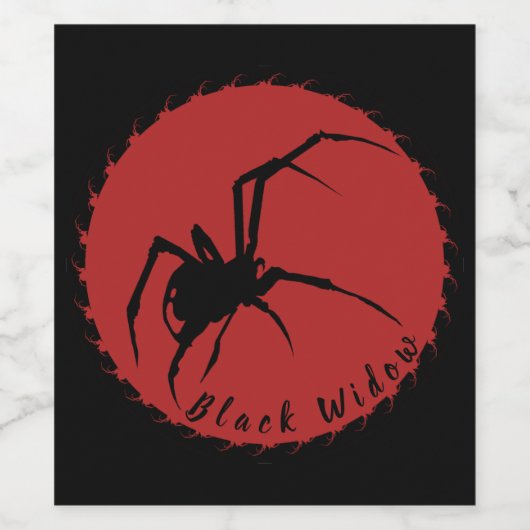 Schwarzes Fenster Weinetikett (Einzelnes Label)