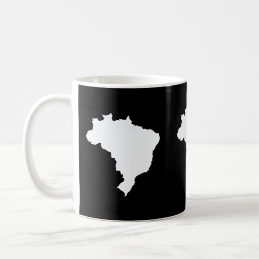 Schwarzes festliches Brasilien in Emporio Moffa Kaffeetasse (Links)