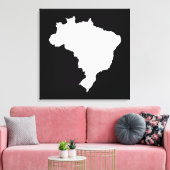 Schwarzes festliches Brasilien in Emporiomoffa Leinwanddruck (Insitu (Wohnzimmer))