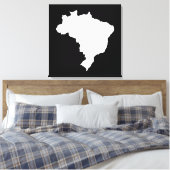 Schwarzes festliches Brasilien in Emporiomoffa Leinwanddruck (Insitu (Schlafzimmer))