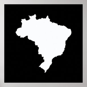 Schwarzes festliches Brasilien in Emporiomoffa Poster
