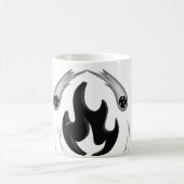 schwarzes Feuer Kaffeetasse (Mittel)