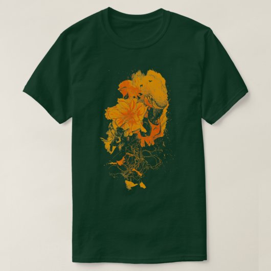 Schwarzes Feuer T-Shirt (Design vorne)