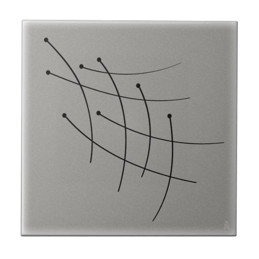 Schwarzes Feuerwerk Wege auf Grau Fliese (Vorderseite)