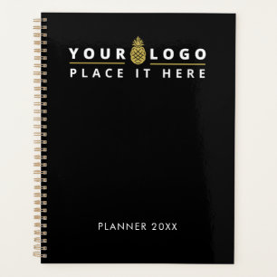 Schwarzes Firmenlogo - Minimaler Minimalwert 2023 Planer